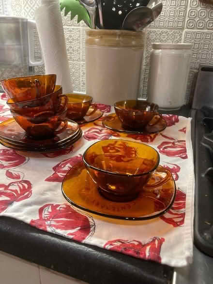 Photo of free Smoked glass brown 1960’s coffee set (Kings Heath B13) #2