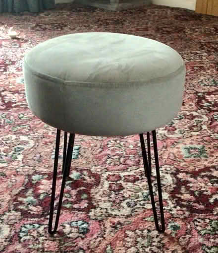 Photo of free Grey footstool (Garforth, Leeds, LS25) #1