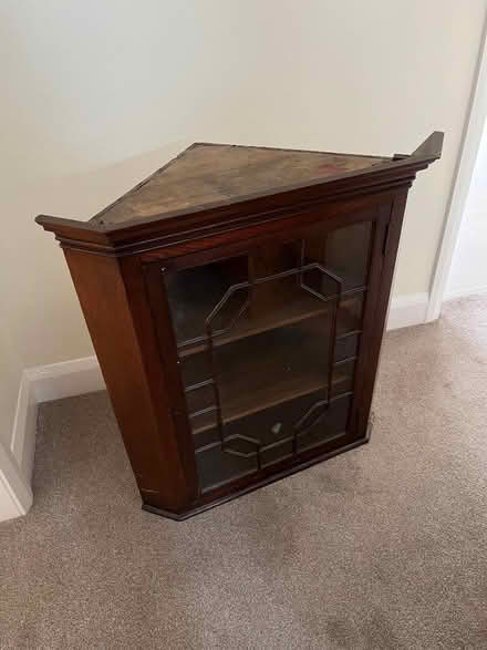 Photo of free Antique glass corner display unit (Wallasey CH45) #3