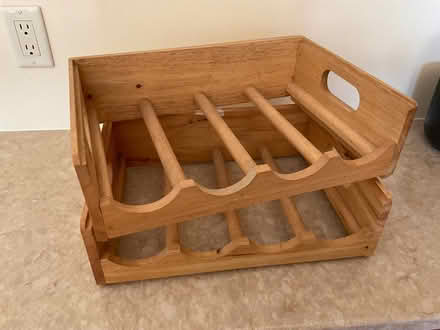 Photo of free small wood wine rack (Mohegan Lake) #1