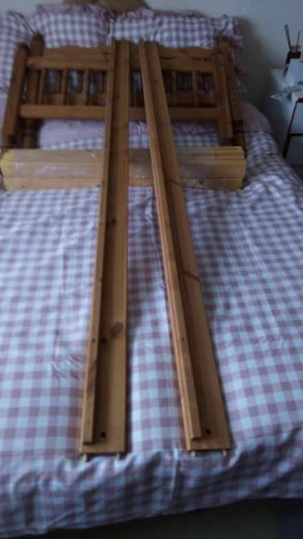 Photo of free Wooden single bed frame (Walsall wood) #1