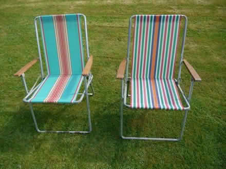 Photo of free Deck chairs (metal frame) (London Rd, HW HP11) #1