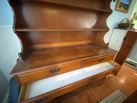 Photo of free Vintage wood hutch (07716) #3