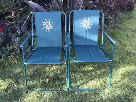Photo of free 2 fold up chairs (Hastings TN34) #1