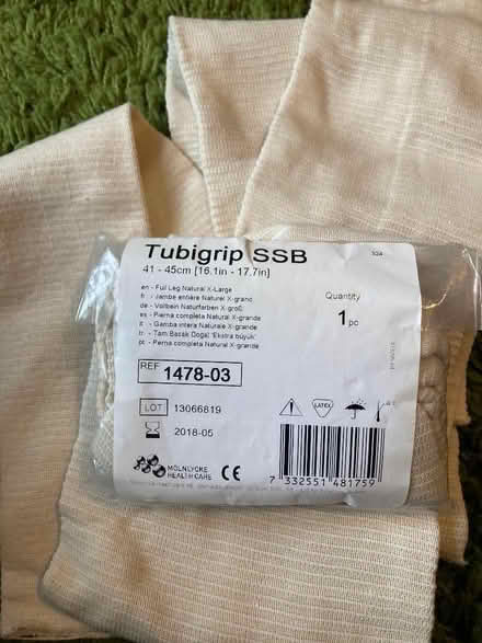 Photo of free 3 Tubigrip shaped support bandage. Full leg XL (New Brighton CH45) #3