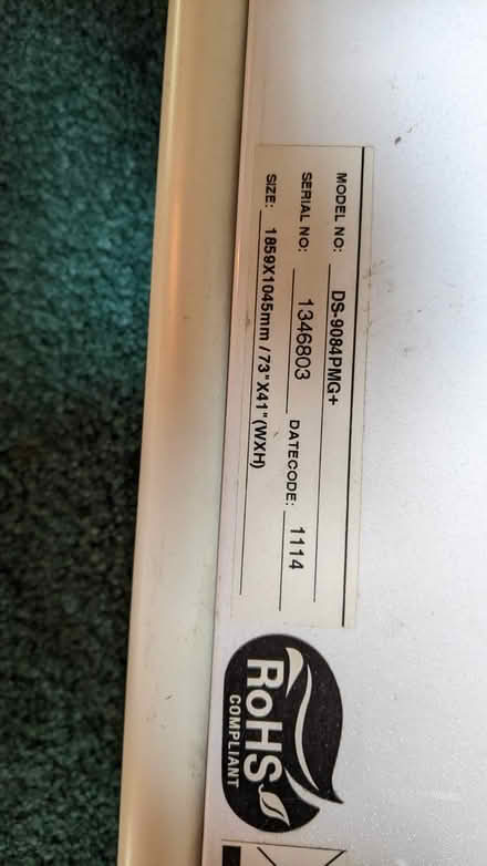 Photo of free Drop down white screen for home cinema (Tufnell Park N19) #1