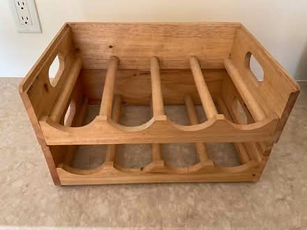Photo of free small wood wine rack (Mohegan Lake) #2