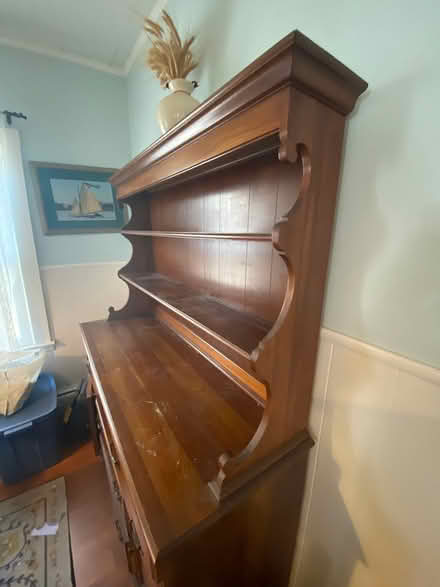 Photo of free Vintage wood hutch (07716) #4