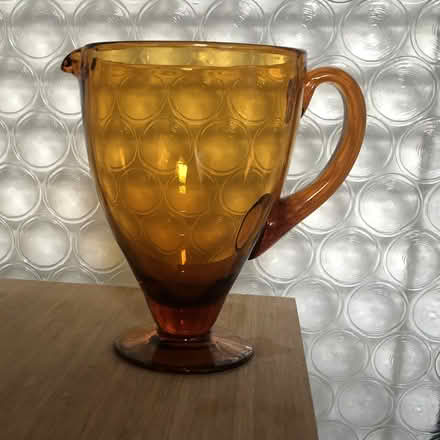Photo of free Amber glass pitcher (BN1) #1
