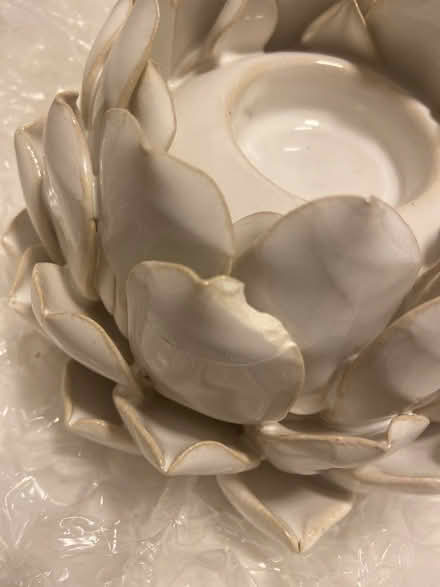 Photo of free artichoke tealight holder - chipped (E9) #3