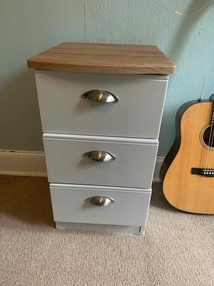 Photo of free Bedside table 3 drawers (Dennistoun, G31) #1