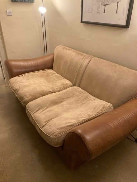 Photo of free 3 seater sofa and armchair (Eltisley PE19) #1