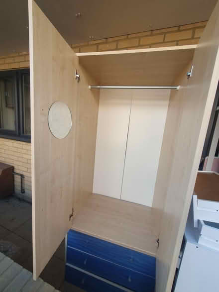 Photo of free Blue wardrobe and built in drawers (Seaford BN25) #1