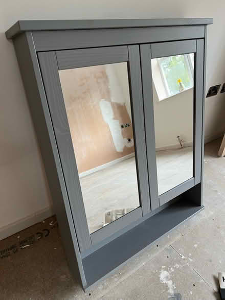 Photo of free Large grey IKEA Bathroom cabinet (Welwyn AL7) #2