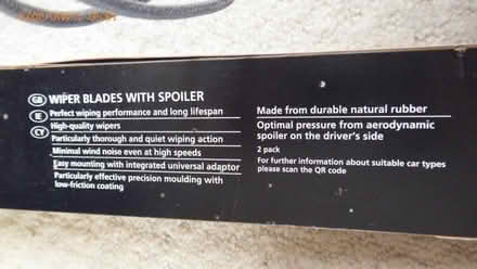 Photo of free car wiper blades with spoiler, a pair. (Marazion TR17) #2