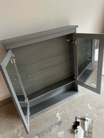 Photo of free Large grey IKEA Bathroom cabinet (Welwyn AL7) #3