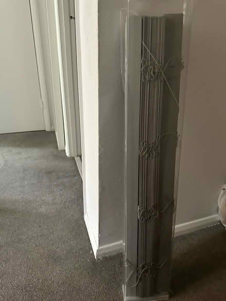Photo of free Grey venetian oak effect blind (Purley) #1