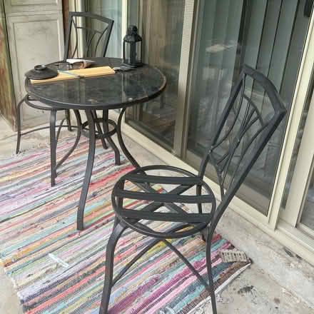 Photo of free Balcony/patio table & chairs (Silver Spring) #1