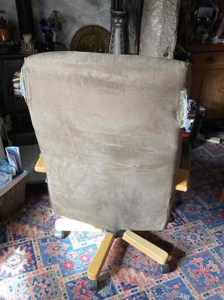 Photo of free Suede desk chair (Pendeen TR19) #2