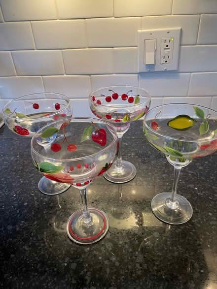 Photo of free Hand-painted margarita glasses (Capitol Hill) #2