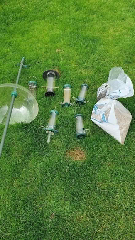 Photo of free Various bird feeders, stand & seed (Wimborne BH21) #2