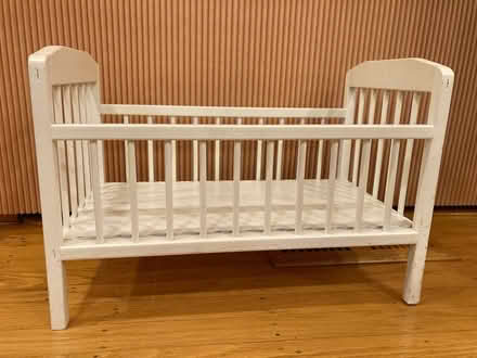 Photo of free Wood baby doll crib (San Anselmo, Winship area) #1