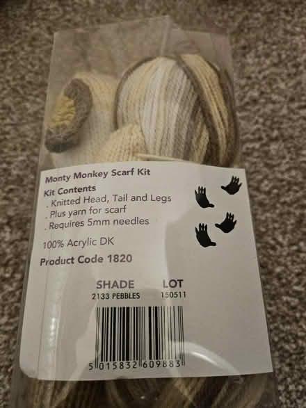 Photo of free Monkey scarf kit (Maidenhead) #2
