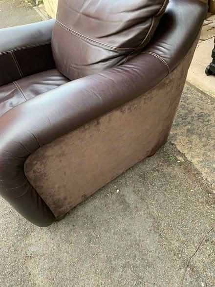 Photo of free Armchair - big & brown (Yeovil) #4