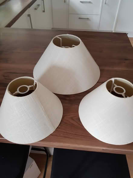 Photo of free 3 Cream lampshades (ME14) #2
