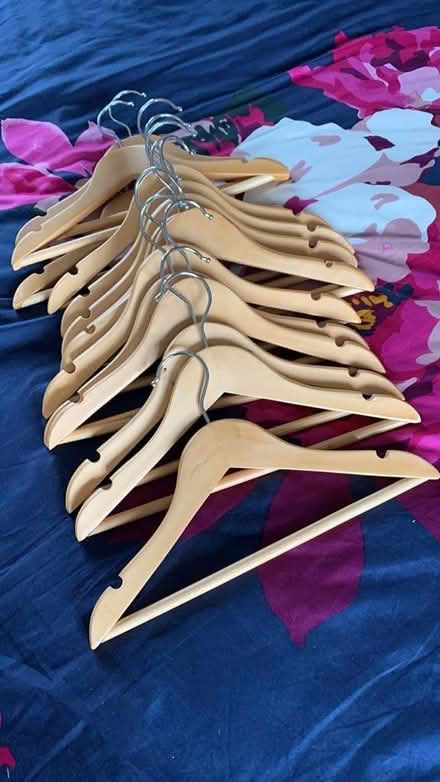 Photo of free Children’s wooden coat hangers (HD9 Honley) #1