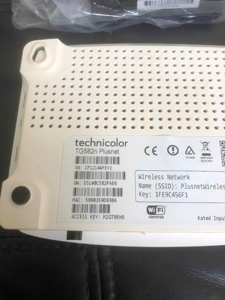 Photo of free Plusnet router (Church RG2) #2
