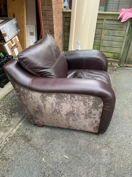 Photo of free Armchair - big & brown (Yeovil) #2