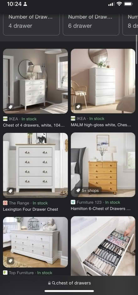Photo of White chest of draws (SE23) #1