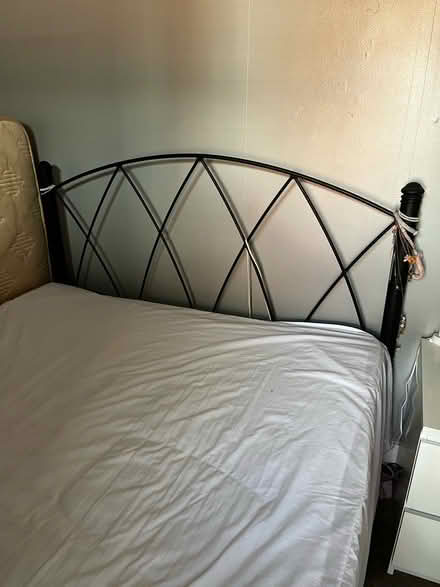 Photo of free Standard double metal bed frame (OL6, Ashton under Lyne) #1