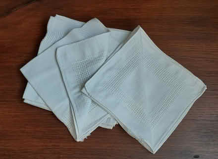Photo of free White table napkins (GL6 (Chalford)) #1