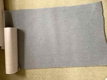 Photo of free blue wool carpet offcuts (Coleshill HP7) #1
