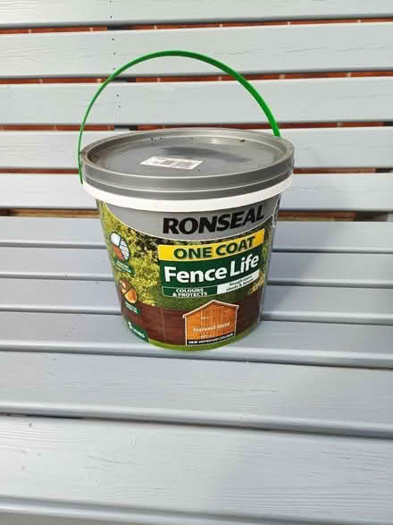 Photo of free Brand new unopened tub of RonsealFence Life (Higham North area NN10) #1