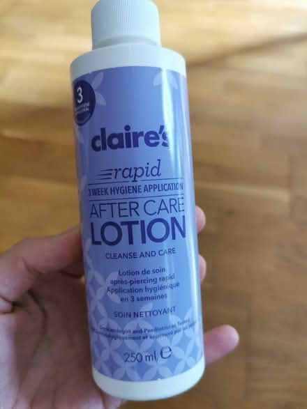 Photo of free Piercing aftercare lotion Claire's (BS1) #1