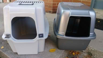 Photo of free 2 Covered Cat Litter Boxes (Guelph/Margaret Ave, Kitchener) #1