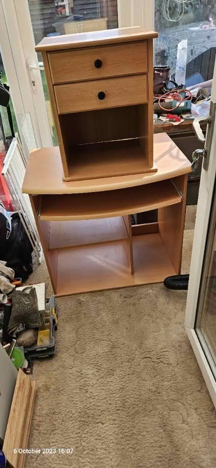 Photo of free Small unit and computer desk (Stevenage SG2) #1
