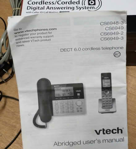 Photo of free VTech corded/cordless phone/Answer (Suffern - Jersey Ave) #4