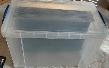 Photo of free Plastic filing box with handles (Chalk Farm NW1) #1