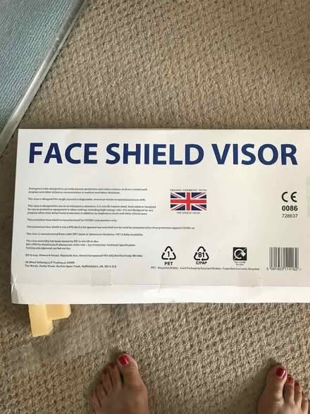 Photo of free Face shield visors (New England Quarter BN1) #1