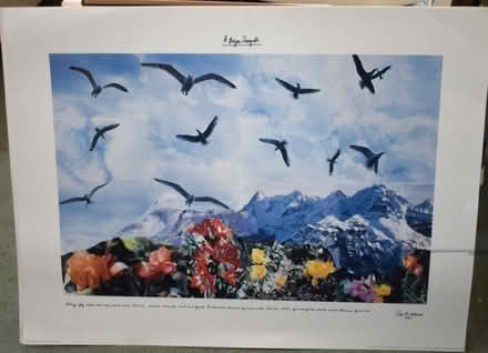 Photo of free Large picture with birds (Willingdon BN21) #1