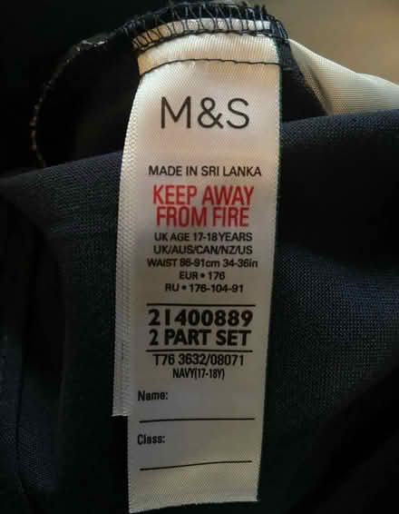 Photo of free Boys Navy sch trousers 17-18 yrs (TN39) #1