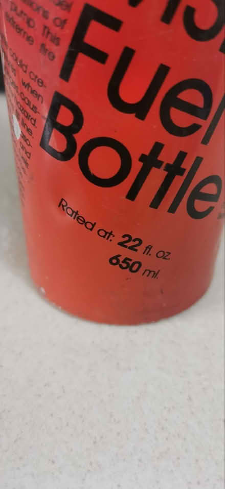 Photo of free MSR fuel bottle without cap (Old Hutton LA8) #1