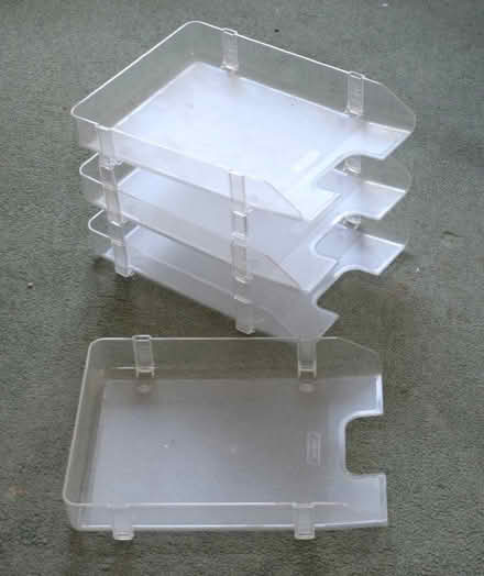 Photo of free Three stacking letter trays plus one (Willingdon BN21) #1