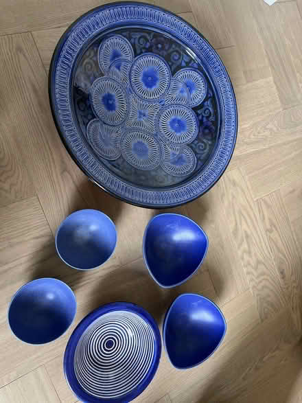 Photo of free Blue ceramic bowls (N7, Tufnell Park) #1