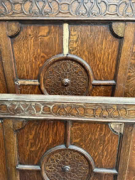 Photo of free Antique Oak Double Bed Frame (Presteigne LD8) #1