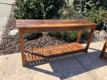 Photo of free Reclaimed wood tables (Bancroft Middle School SL) #3